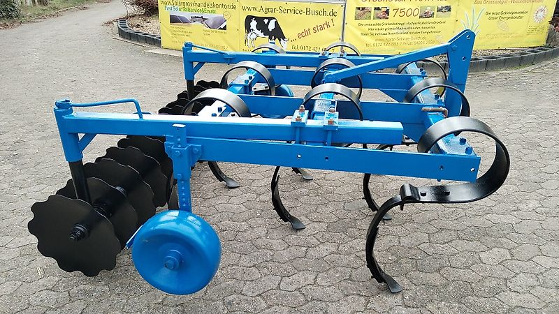 Köckerling Köckerling SGB 9/200 2m Blattfederzinkengrubber mit 500mm Scheibeneggennachläufer 400mm Höhenverstllbare Stützräder zurExakten Arbeitshorizonteinstellung ideal für Pflege von Sonderkulturen im Obstanbau zur Unterdrückung des Bewuchses