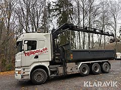 Kranväxlare Scania R480 8x4 med Hiab kran & växlare