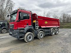 Miet Lkw Man TGS 4 Achser 8*8 Heckkippmulde