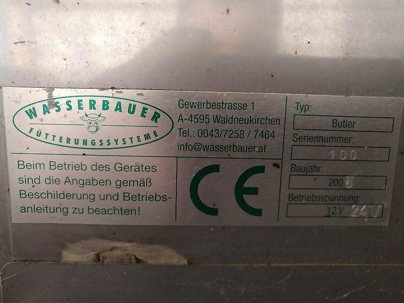 Futterschieber,Wasserbauer, Butler Silber,Silver, Gebraucht