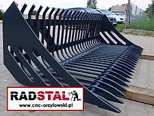 RADSTAL Schaufel für Steine Kartoffelschaufel Steinkorb 1,2 - 2,3 m