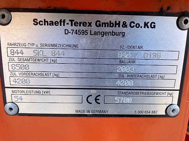 Schaeff SKL 844 Terex TL 100 Shovel Loader