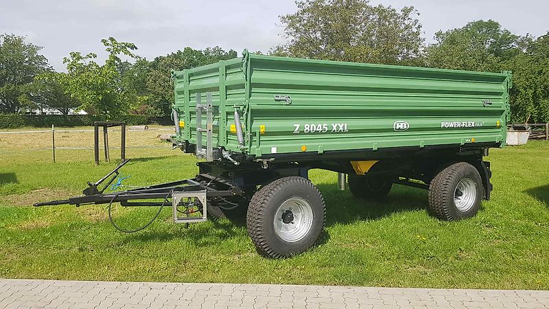 Brantner Z 8045 XXL -- 8-to-Zwei-Achs-3-Seiten-Kipper - NEU - 12.5er Breitreifen - KTL- u. Pulverbeschichtet - 40 km/h - zwei BremsAchsen ... auf Wunsch mit 500er Breitreifen g.Mp.