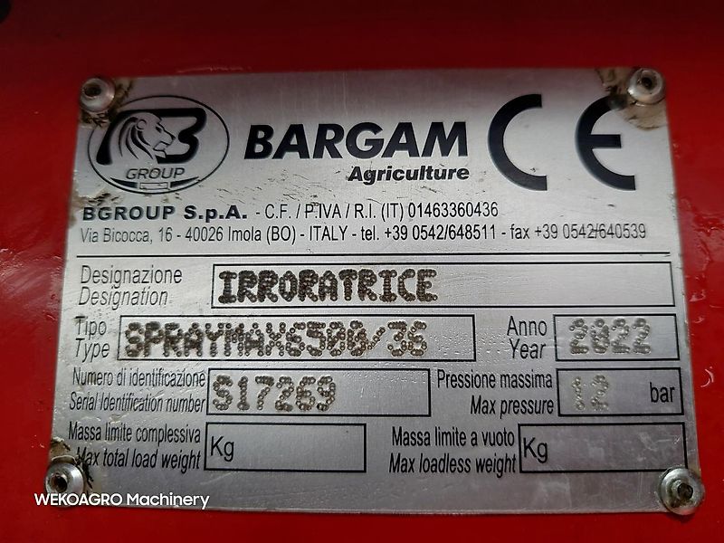 Bargam Spraymax 6500 - 24/36m
