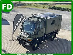Mercedes-Benz Unimog U300 mit Wohnkoffer und Pritsche zum Wechseln, Multitalent