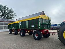 Kröger 18to 560er bereift 3 Schieber mit Kunststoffbordwand Interne Nr. 40758