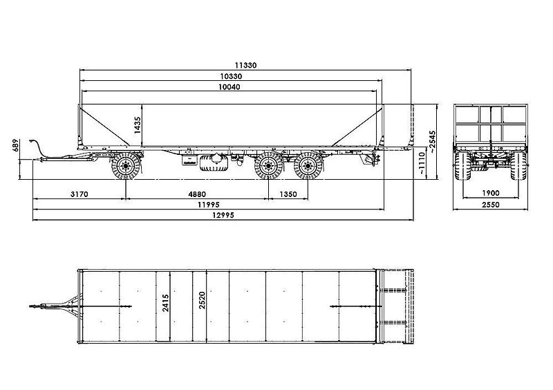CynkoMet 24 t (T608/3 SL) Ballenwagen, Strohwagen