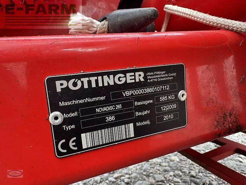 Pöttinger nova disc 265