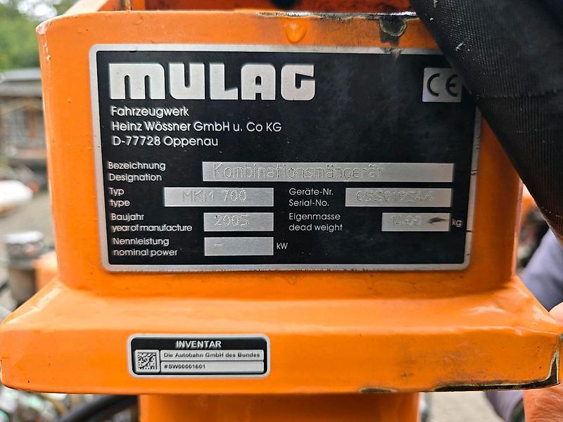 mulag MKM 700 Böschungsmäher Böschungsmulcher FME für Unimog 405 U300 400 500 423 427 430 530 Dücker