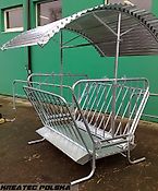 KMZ Raufe, Heuraufe M16 mit Dach verzinkt,