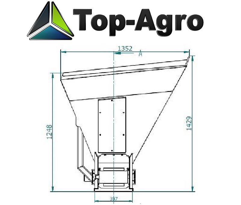 Top-Agro Einstreugerät-Futterverteiler FSM ab 1,20 bis 2,00m